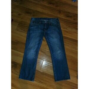 True Religion Straight Flap Blue Jeans Size 36